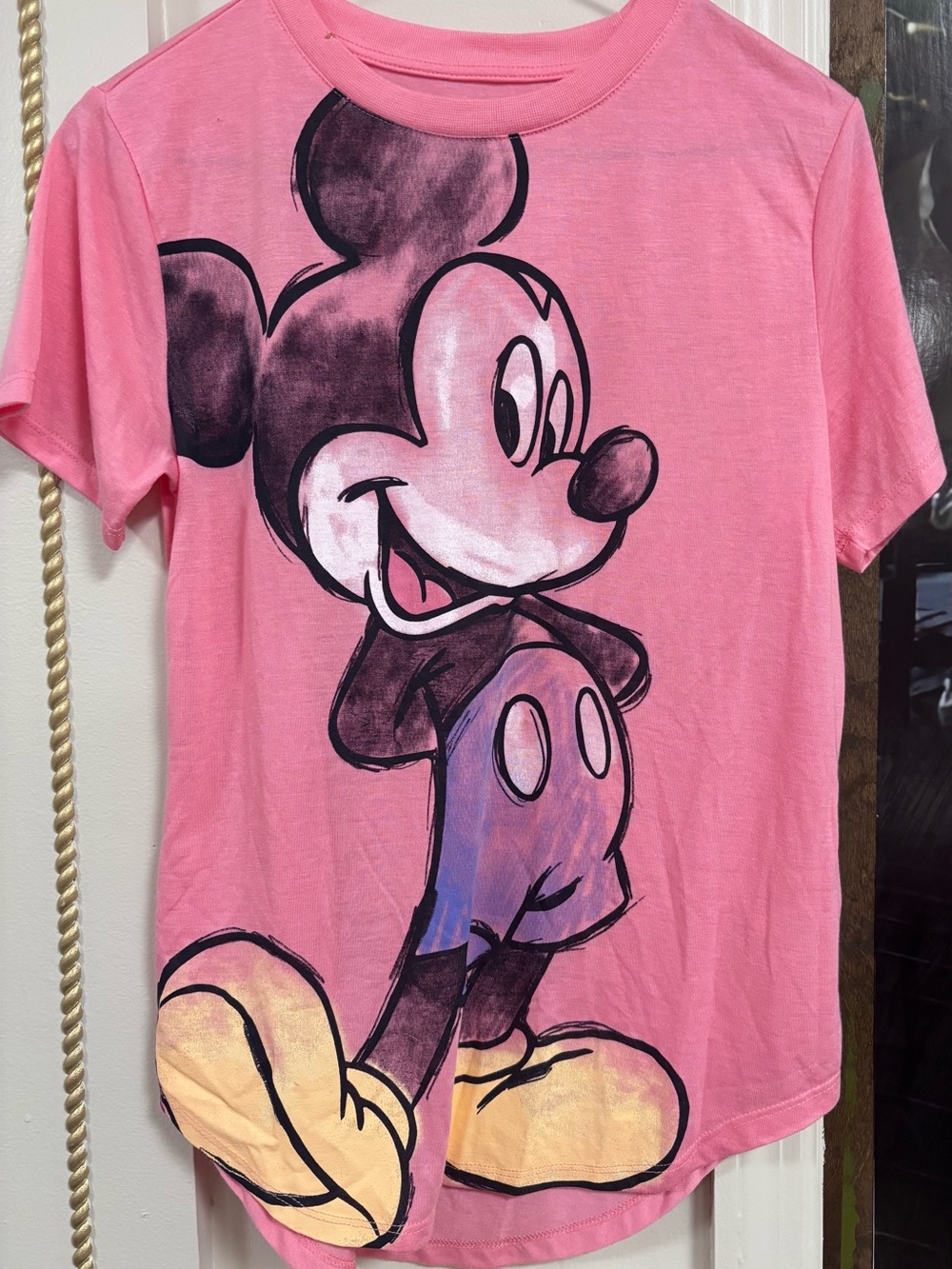 Disney Pink Mickey Mouse Logo Tee